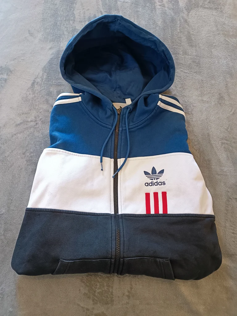 Adidas zip-up hoodie sweatshirt size M in good condition – photo 4
